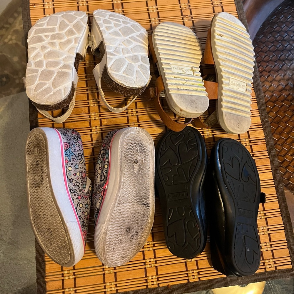 Bundle of 3 Pair of Girls Toddler Size 8 Shoes, Gently Used - Picture 5 of 5